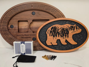 Nature Lovers' Favorite: Wildlife And Mountain-themed Cribbage Boards