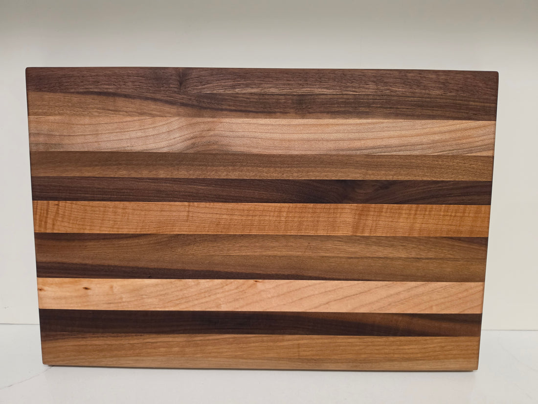 Edge Grain Walnut and Maple Cutting Board