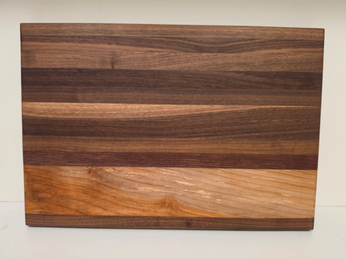 Edge Grain Walnut and Maple Cutting Board