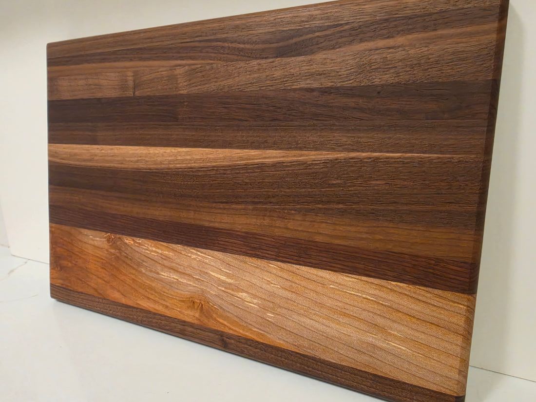 Edge Grain Walnut and Maple Cutting Board