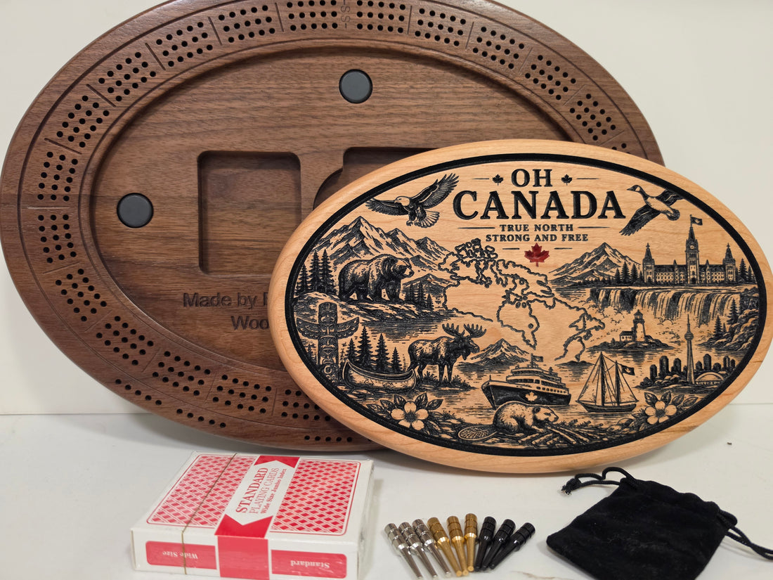 Oh Canada Cribbage Board