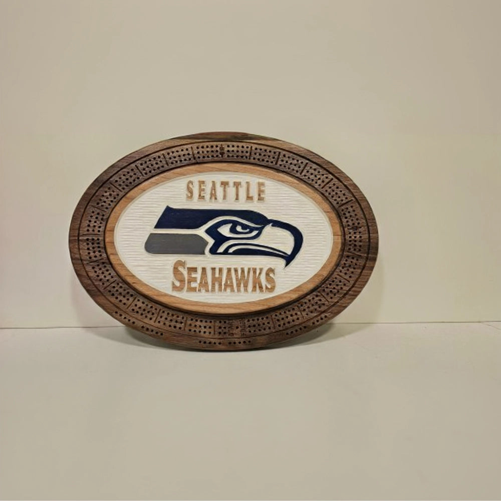 Seattle Seahawks  cribbage Board