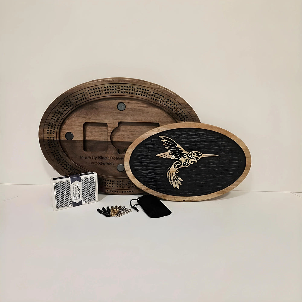 Hummingbird Cribbage Board
