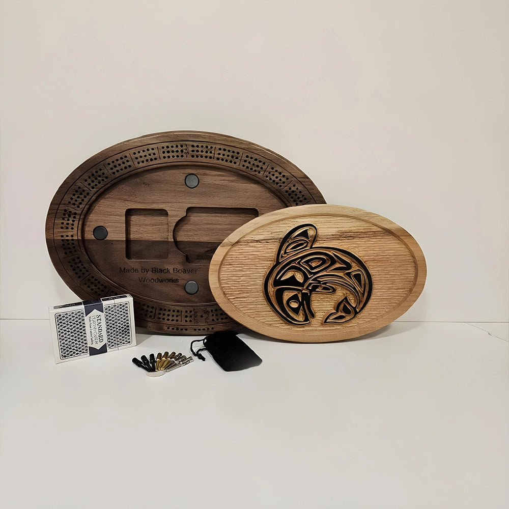Orca cribbage board