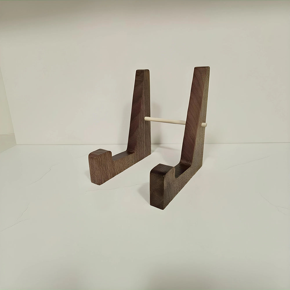 Large adjustable stand designed to accommodate a large book or cutting board.small stand is for comparison of cribbage Board stand