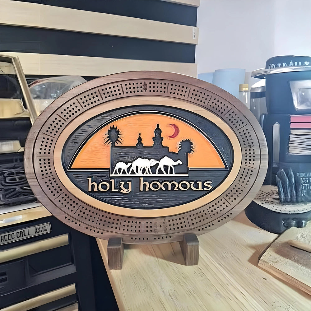 Custom crib board, personalized features, logos, text, or unique details, one-of-a-kind piece that reflects individual style or branding.