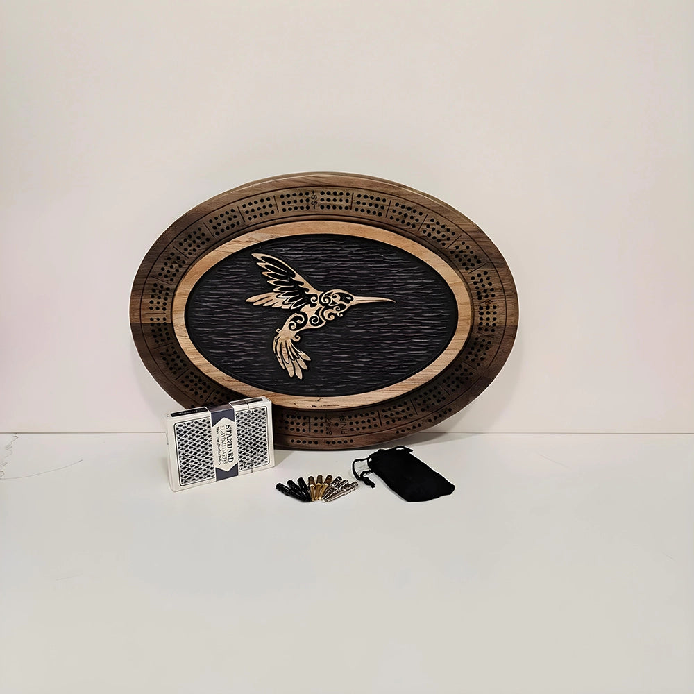 Hummingbird Cribbage Board