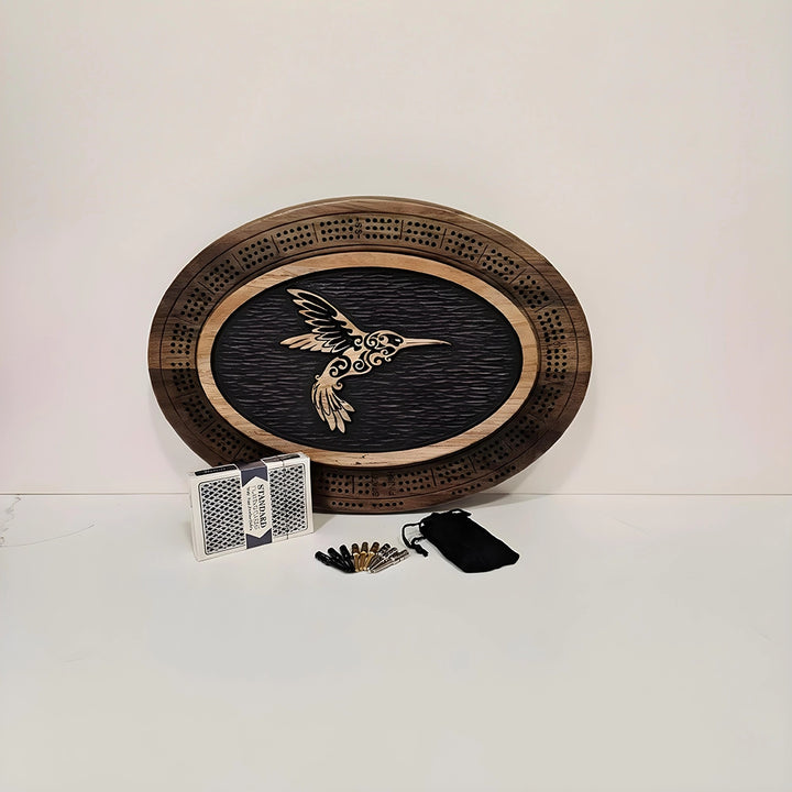 Hummingbird Cribbage Board