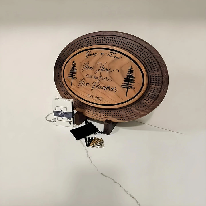 Personalized Cribbage Board, Housewarming Gift