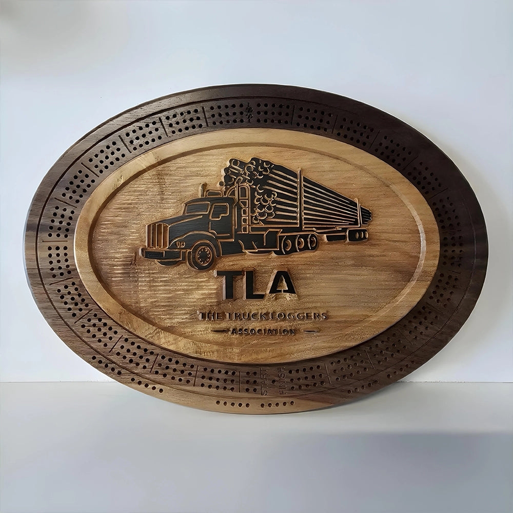 Custom crib board, personalized features, logos, text, or unique details, one-of-a-kind piece that reflects individual style or branding.