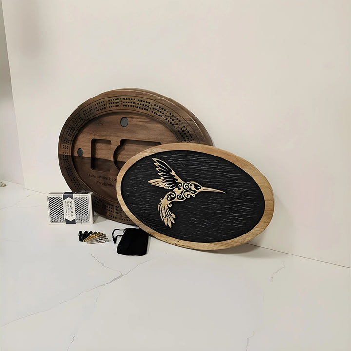 Hummingbird Cribbage Board