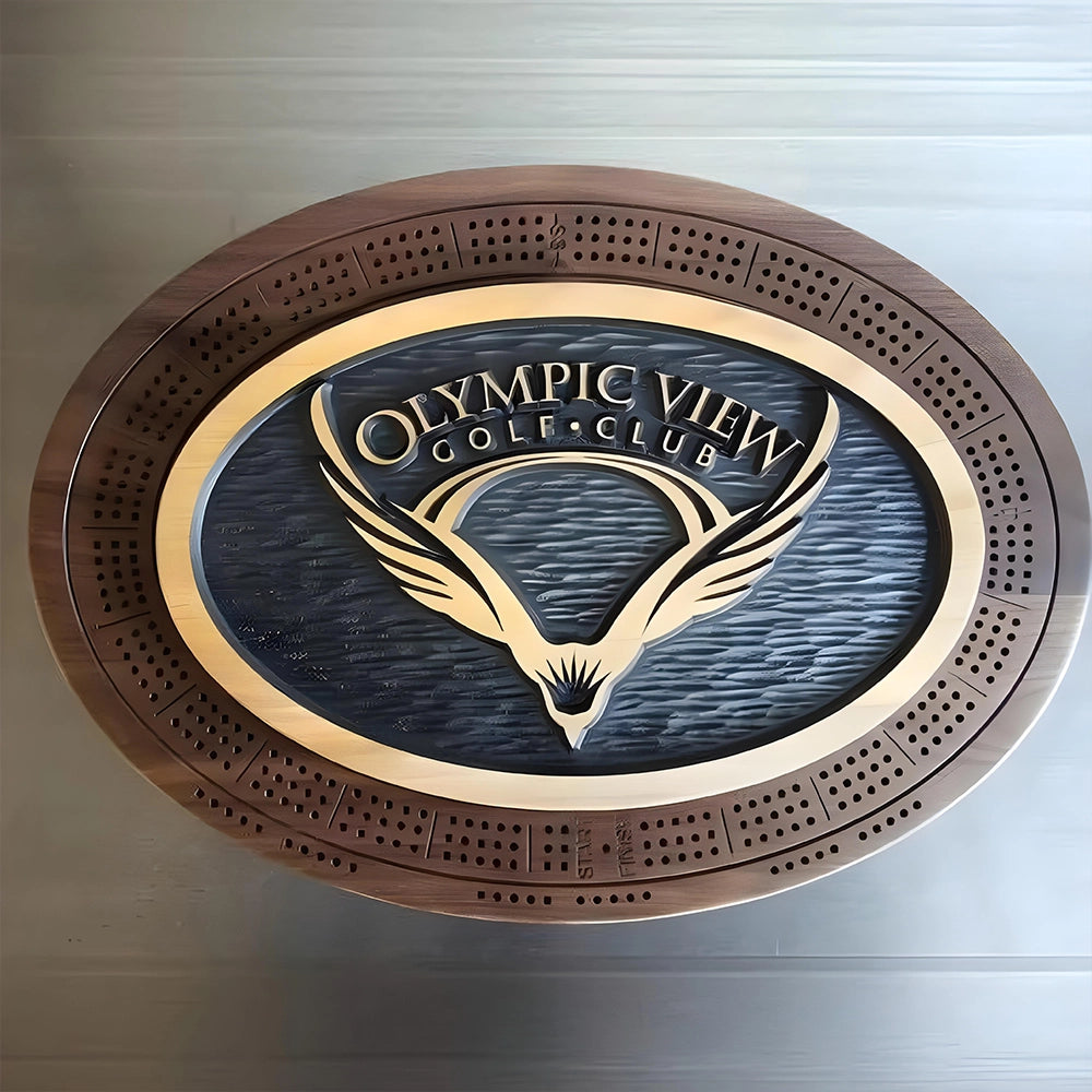 Custom crib board, personalized features, logos, text, or unique details, one-of-a-kind piece that reflects individual style or branding.