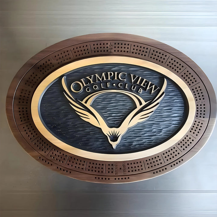 Custom crib board, personalized features, logos, text, or unique details, one-of-a-kind piece that reflects individual style or branding.