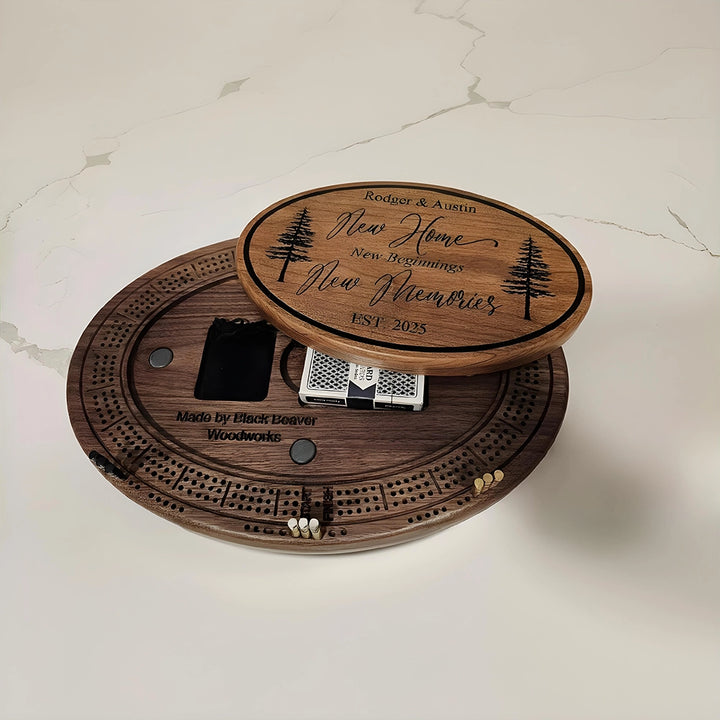 Personalized Cribbage Board, Housewarming Gift