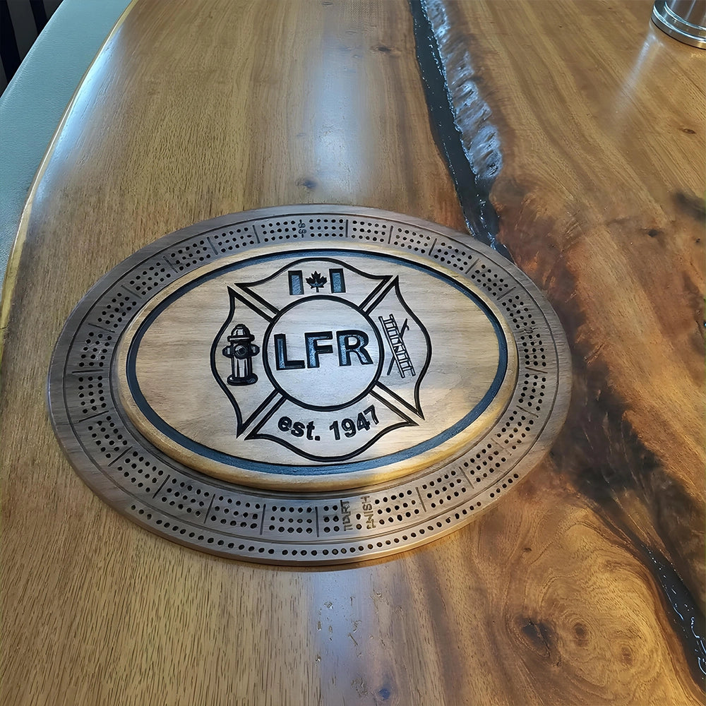 Custom crib board, personalized features, logos, text, or unique details, one-of-a-kind piece that reflects individual style or branding.