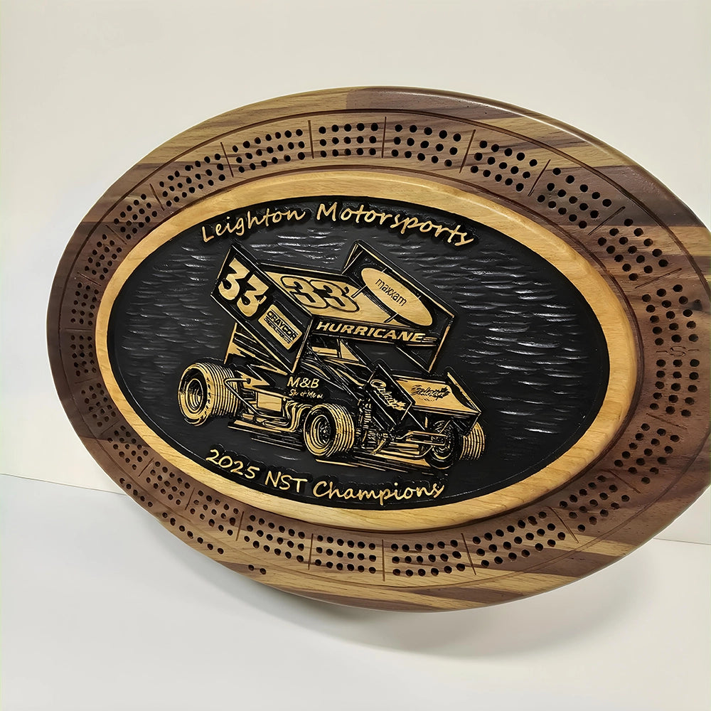 Custom Photo to Wood Art, Personalized Cribbage Board