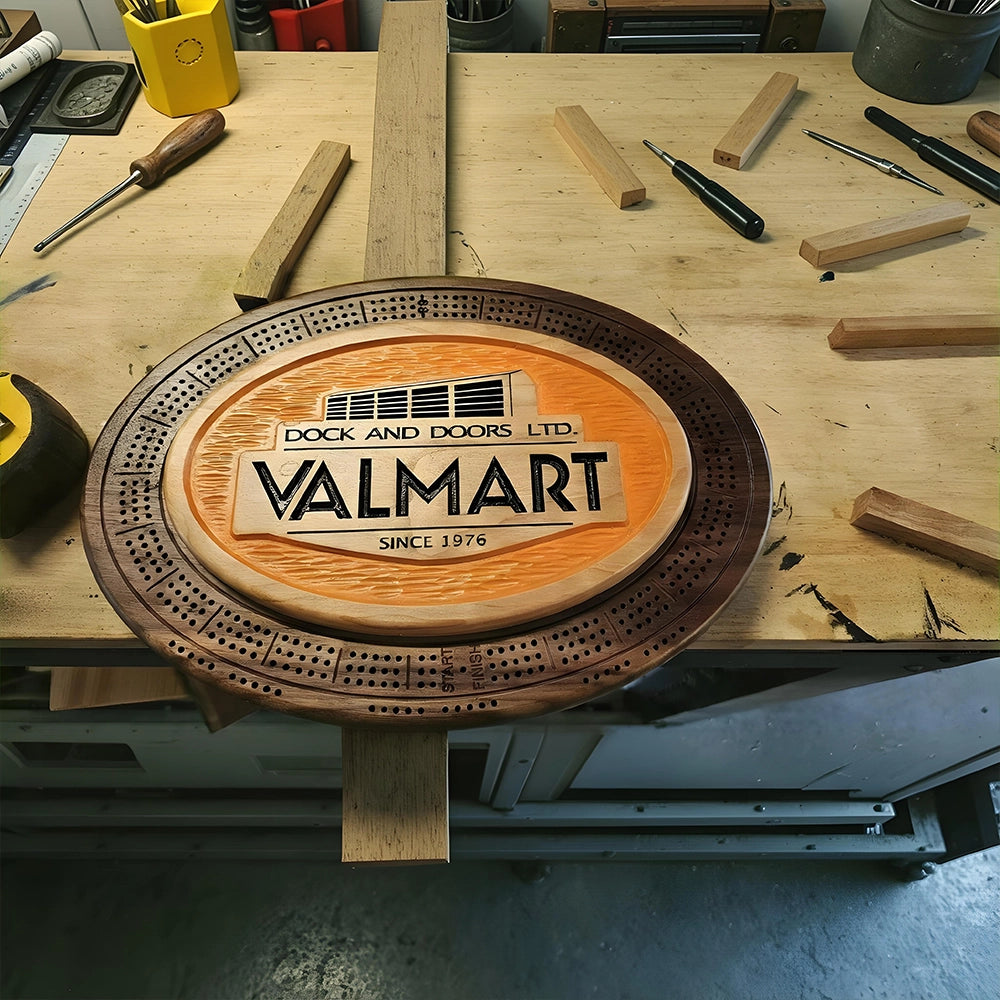 Custom crib board, personalized features, logos, text, or unique details, one-of-a-kind piece that reflects individual style or branding.