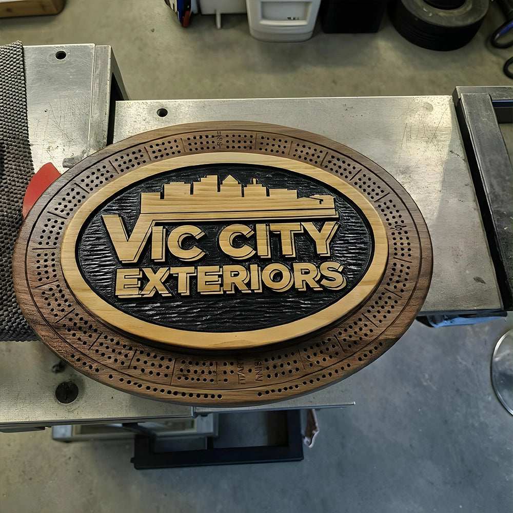 Custom crib board, personalized features, logos, text, or unique details, one-of-a-kind piece that reflects individual style or branding.