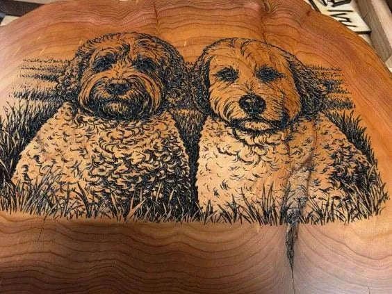 Custom Photo Cribbage Board — Personalized Wood Art Black Beaver Woodworks