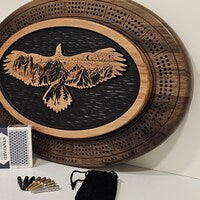 Bald Eagle Cribbage Board